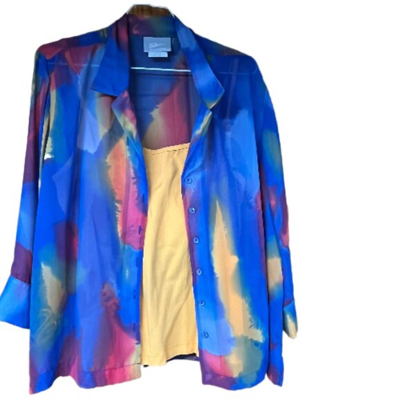 3-piece colorful bundle pant, tank top and Colorful blouse - Picture 2 of 12